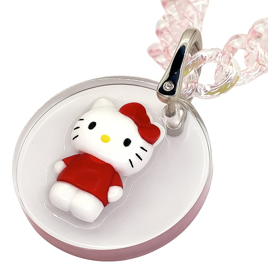 Plac Hello Kitty + Cuban Link Pink